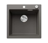 BLANCO PLEON 5 | Fregadero de granito de color gris silcán | tipo de montaje: instalación desde arriba | para armarios inferiores de 50 cm de ancho | volumen máximo gracias a su lavabo especialmente