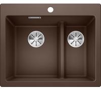 Blanco Pleon 6 Split fregadero de granito 61.5x51 cm marrón 521698