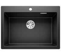 Blanco 525957 - Fregadero PLEON 8 1 Cubeta Sobre Encimera Mueble de 80 Cm Negro