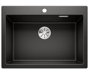 Blanco Pleon 8 fregadero de granito 70x51 cm negro 525957