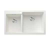 Blanco PLEON 9 523 061 x Fregadero de cocina 9-523, color blanco y negro