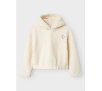 Blanco Polar Sudadera Con Capucha