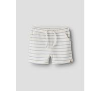 Blanco Punto Acanalado Shorts
