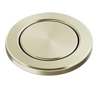 BLANCO PushControl III satinado dorado | El excéntrico plano se adapta a todos los fregaderos con sistema de drenaje InFino | Fácil manejo por empuje | Fácil limpieza | Diámetro de perforación