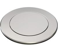 BLANCO PushControl Satinado Platinum | El excéntrico plano apto para todos los fregaderos con sistema de drenaje InFino | Fácil manejo por empuje | Fácil limpieza | Diámetro de perforación requerido