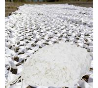 Blanco Red De Camuflaje Con Protección Solar 2x3m, 5x6m, 6x8m, 8x8m, Red Militar Caza Decoración Interiores Y Exteriores Pérgola Jardín Gazebo Acampar, Red De Sombra, Cubierta Automóvil(4.0x7.0m)