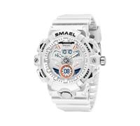 (BLANCO) Relojes deportivos para hombre SMAEL Relojes de pulsera originales Dropshipping Marca 50M Reloj