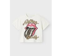 Blanco Rolling Stones Camiseta