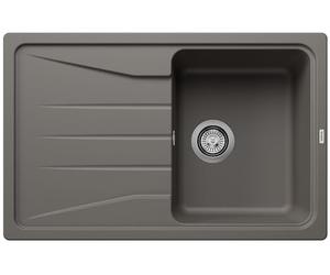 BLANCO SONA 45 S | SILGRANIT gris volcán | tipo de montaje: instalación desde arriba | reversible | sin control remoto de desagüe | armario bajo 45 | lavabo grande | superficie fácil de limpiar