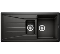Blanco Sona 6 S fregadero de granito 100x50 cm negro 525975