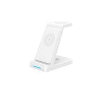 (Blanco) Soporte de carga inalámbrica 3 en 1 para iPhone 14 13 12 Apple Watch Ultra 8 7 6 Airpods Carga