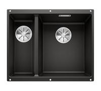 Blanco Subline 340/160-U fregadero de granito 52.5x40 cm negro 525986