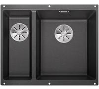 Blanco Subline 340/160-U fregadero de granito 52.5x40 cm antracita 523558