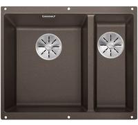 Blanco Subline 340/160-U fregadero de granito 52.5x40 cm marrón 523557