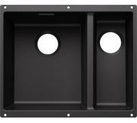 Blanco Subline 340/160-U fregadero de granito 52.5x40 cm negro 527818