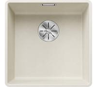 BLANCO SUBLINE 400-F 527165 Silgranit Softweiß, sin mando a distancia | [42,7 x 42,7 x 20,2 cm] | para armarios inferiores de 50 cm de ancho | gran volumen de lavabo | tipo de montaje: empotrado