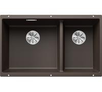 Blanco Subline 430/270-U fregadero de granito 72.5x40 cm marrón 523160