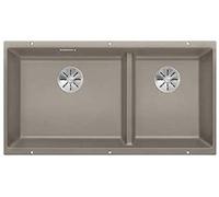 Blanco Subline 480/320-U fregadero de granito 82.5x40 cm marrón 523591