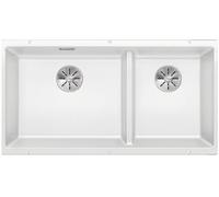 Blanco Subline 480/320-U fregadero de granito 82.5x40 cm blanco 523588