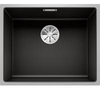 Blanco Subline 500-IF fregadero de granito y acero 54.3x44.3 cm negro 525997