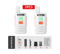 (Blanco)T1 Mini Walkie Talkie pmr 446 Walkie Talkies Profesionales Largo Alcance mini Radio Wolkie Tokie