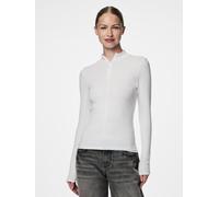 Blanco Top De Manga Larga L