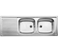 Blanco Top fregadero de acero 123.5x43.5 cm 500374