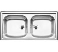 Blanco Top fregadero de acero 86x43.5 cm 500372