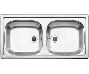 Blanco Top fregadero de acero 86x43.5 cm 500372
