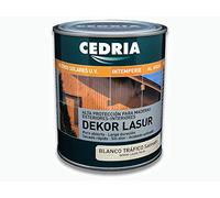BLANCO TRÁFICO Lasur protector madera exterior al agua Cedria Dekor Lasur 750 ml