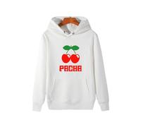 (Blanco-XL)Pacha Ibiza House Cool Dance Space Privilege White Island Sudadera con capucha gráfica clásica
