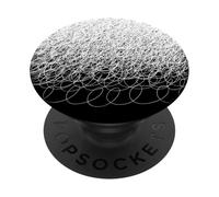 Blanco Y Negro Abstracto Fondo Fresco Graffiti Garabato PopSockets PopGrip Adhesivo