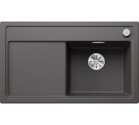 Blanco Zenar 45 S fregadero de granito 86x51 cm gris/grafito/ónix 523785