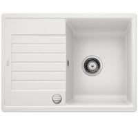 Blanco Zia 45 S Compact fregadero de granito 68x50 cm blanco 524715