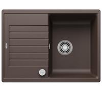 BLANCO ZIA 45 S Compact - Fregadero Rectangular de Granito para Armarios Bajos de 45 cm de Ancho con Escurridor Reducido - De SILGRANIT - Marrón - 524720