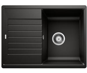 Blanco Zia 45 S fregadero de granito 68x50 cm negro 526009