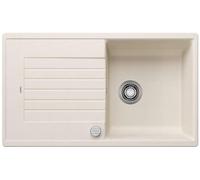 BLANCO ZIA 5 S, SILGRANIT Softweiß, Tipo de montaje: instalación desde arriba, reversible, con mando a distancia, armario bajo 50, gran lavabo, superficie fácil de limpiar