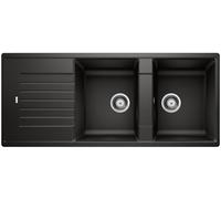 Blanco Zia 8 S fregadero de granito 116x50 cm negro 526027