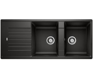 Blanco Zia 8 S fregadero de granito 116x50 cm negro 526027