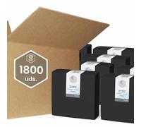 Blancoplata Servilletas papel 1800 unidades Color negro 40x40cm Plegadas en 1/4 100% celulosa Dos capas Máxima suavidad y resistencia Papel gofrado de micropunto