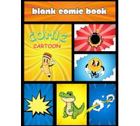 Blank Comic Book: Create your own comic book (White)