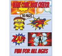 Blank Comic Book Creator: Create your own comic stories, adventures, and more. | 8.5 x 11 inches | 110 pages | 7 panel layout...great gift idea for birthday or holiday for the artist in your family.