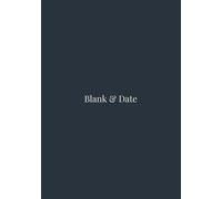 Blank & Date. Galactic Steel. Notebook with blank pages and space for the date. (7" x 10") Soft cover