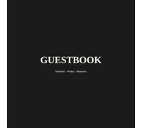 Blank Guest Book Black Edition - For Weddings, Birthdays, Baptisms and Special Occasions - 120 Pages - 8.5 x 8.5 in: The black cover adds a sleek, modern touch.