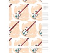 Blank Guitar Tab Notebook: Tablature Sheet Music | Seven 6-Line Staves per Page | 120 Pages | 8.5x11 In