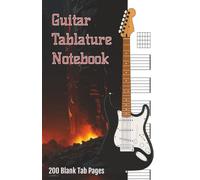 Blank Guitar Tablature Notebook: Lava Cliff Pocket Edition with Chord Diagrams | 200 Pages | 5.5 x 8.5 in