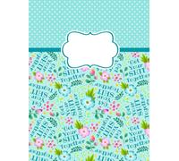 Blank Hardcover Notebook: Get Your Shit Together Sassy Sweary Floral - 8.25" x 11" with 110 Unlined Pages, School and Office Sketch Draw Write Journal