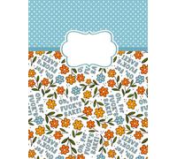 Blank Hardcover Notebook: Oh for Fuck's Sake Sarcastic Sweary Floral - 8.25" x 11" with 100 Unlined Pages, School and Office Sketch Draw Write Journal