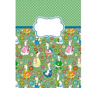 Blank Hardcover Notebook: Silly Goose School Days - 8.25" x 11" with 110 Unlined Pages, School and Office Sketch Draw Write Journal