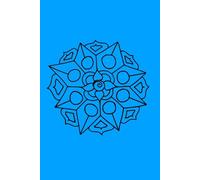 Blank Journal 6x9: Blue Cover With Mandala